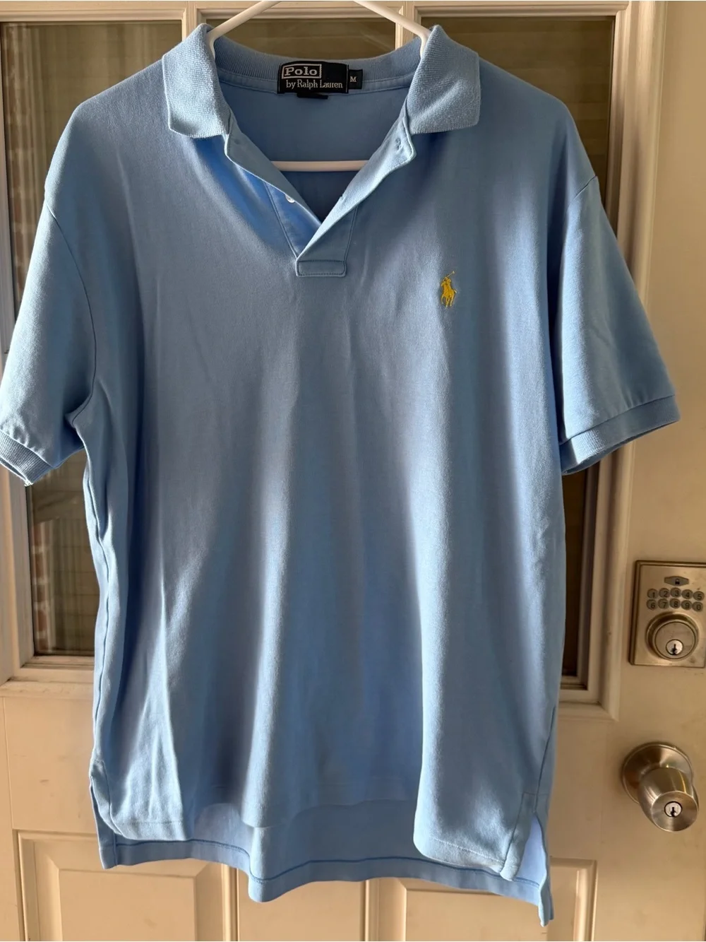 Ralph Lauren Light Blue Polo with Yellow Pony Embroidery-G005